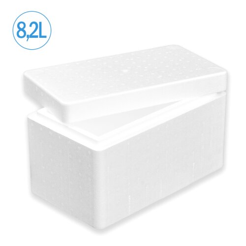 Thermobox Styrofoam box 11,4 liter cooling box shipping container for food,  drinks, medication - Styrofoam made of EPS - reusable insulated box